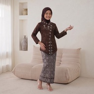 Azkana Batik - Children's Kebaya Set, Janggan Brocade Kebaya Without Shawl, Latest Model, Trendy Mah