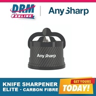 Official Distributor | NEW! AnySharp Safer Hands-Free Knife Sharpener, Elite - Carbon Fibre