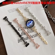 Suitable for Samsung watch4567FE Smart Watch Metal Cross Crow Strap 18/20/22m Replacement Wristband