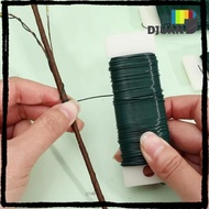 DUOJUAN Florist Green Wire, 22 Gauge Floral Arrangements Floral Paddle Wire, DIY Flexible Ribbon Mak