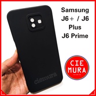 Case Hitam Polos Samsung J6+ / J6 Plus Softcase Black Matte Silikon HP - Ciemura