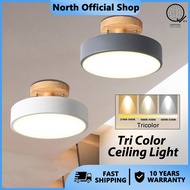 LED Tri Color Ceiling Light Round Mounted Lamp Kitchen Corridor Living Room Bedroom Foyer Aisle Lamp
