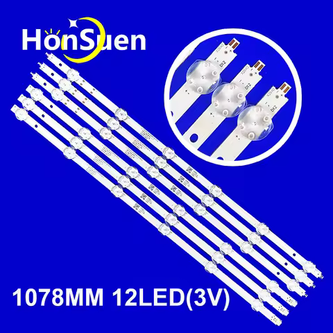 LED Strip 12LED for Haier 55 Smart TV S1 M1 Candy UNO 55 KIVI 55U740NB LED55D12A-ZC62AG-11D Polaroid
