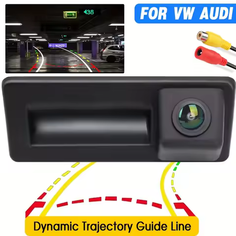 Dynamic Rear View Camera for Audi A4 A5 S5 Q3 Q5, VW Models Like Passat, Tiguan, Golf, Touran, Jetta