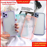 Silicone Camera Protection Phone Case Vivo Y11, Y17, Y20, Y20s Transparent Casing Matte Hard Cover