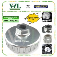 KING TOYO 64-78mm Aluminum Oil Filter Wrench