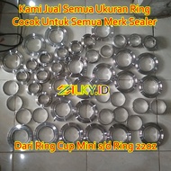 Ring Sealer Tutup Cup Kecil Mini 50ml 60ml 65ml 12oz 14oz 16oz 22oz 12 14 16 22 Oz Plastik Agar Ager