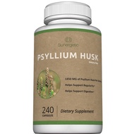 Premium Psyllium Husk Fiber Supplement 1450mg, 240 Capsules