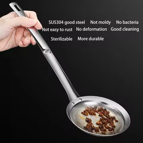 Soup Skimmer Hot Pot Filter Oil Skimmer Spoon Skimmers Strainer Japanese Spoon Strainer Fat Oil Skim