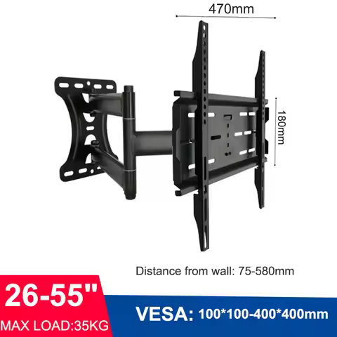 Universal TV Wall Mount Bracket for Most 26-55 Inch LED Plasma TV Mount up to VESA 400x400mm and 77