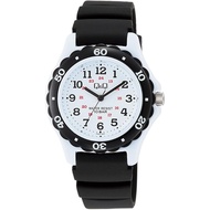 Citizen Q&Q Diver's Watch - 10 Bar Water Resistant, Silicone Strap, White and Black Design, Model VS