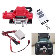 RC Crawler Car Metal Winch  T Plug Extension Cable 1/10 with Remote Controller for Scx10 90046