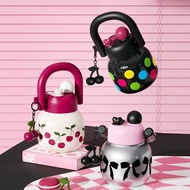 800ml Dual Spout Water Bottle With Handle - Large Capacity Portable Drinking Cup For School Gym J4Q8