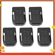 5Pcs Battery Storage Rack Battery Holder Case for  18V Fixing Devices(Black)