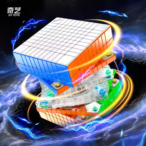 QIYI 10x10 M Magnetic Magic Speed Cube Professional Fidget Toys Qiyi 10M Cubo Magico Puzzle
