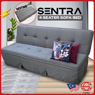Cassa Sentra Skirt Durable 2 Seater 3 Seater 4 Seater Foldable Sofa Bed Folding Mattress Space Saving Katil Sofa