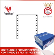 Continuous Form Paper 1 ply HVS size 9 1/2x11 FULL indopaper brand / continuous form 1 ply paperline