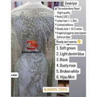 [132] Kebaya tile tule Embroidery (Luxury Sequin Kebaya (dress, Wedding gown gown)