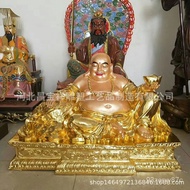 🚓Buddha Statue Pure Copper Maitreya Buddha Guanyin Bodhisattva Gilded Painted1—4Rice Copper Crafts Buddha Statue Manufac