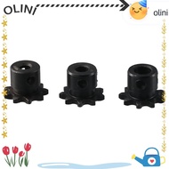OLINI 9 Tooth Gear, 25 Chain Black Oxide Roller Sprockets, Durable C45 Carbon Steel Single Strand 1/