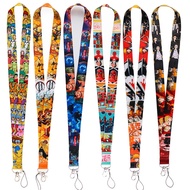 Japanese Anime Neck Strap Lanyards Keychain Holder ID Card Pass Hang Rope Lariat Badge Holder Key Chain Accessories