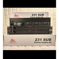 dbx 231sub /dbx 231 sub equalizer dbx 231+sub equaliser plus subwoofer