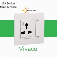 Lumistar Schneider 13A socket universal socket plug double socket Sirim 15A hob used socket
