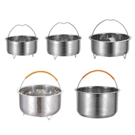 Stainless Steel Steamer Basket Instant Pot Essories For Instant Cooker With Silicone Handle Pressure Cooker Rice Steamer