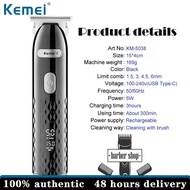 Kemei Barber Hair Clipper Cord หรือ Cordless Use Hair Trimmer Professional เครื่องตัดผมไฟฟ้าแบบชาร์จ
