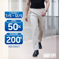 Men's S26 Smart Khaki Pants, straight form, cool cotton fabric - THE GMEN ELEGANT EST 2017
