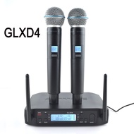 [Ready stock &amp; Free shipping] Shure GLXD4 High Quality Professional UHF Dual System Wireless Microphone BETA 58A Handheld Mic,for Stage Speech Wedding Show Band