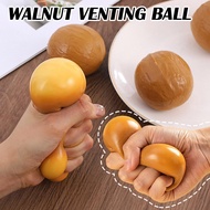 Creative Simulation Walnut Venting Ball Decompression Pinch Music Slow Rebound Toy Tpr D8t3