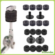 WINN 8 Pieces Cymbal Stand Felt Washer and 2 Pieces Plastic Drum Cymbal Stand Sleeves
