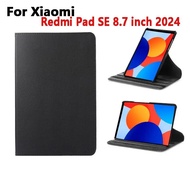 Tablet Case For Xiaomi Redmi Pad SE 4G 8.7 inch 2024 Rotating Leather Cover for RedMi Pad SE 8.7" S 