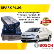 Bosch Spark Plug Volkswagen New Beetle 2.0(1 SET4PCS) (9C1, 1C1), Polo Sedan 1.6, Polo V 1.4 1.6 (9N
