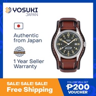 FOSSIL Solar FS5974 DEFENDER Classic Luminous Date Khaki Green Brown Leather  Wrist Watch For Men from YOSUKI JAPAN / FS5974 (  FS5974   FS5 FS59   )