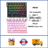 ZUOYA HE30 Wired Magnetic One Handed Keyboard 29 Keys Hot swappable RGB RT0.01 Custom Gaming Keyboar