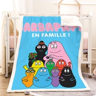 Barbapapa throw blanket double-sided warm flannel cashmere customize all sizes