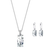 奧地利長方切割水晶 - 白色