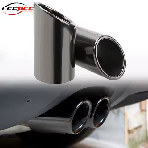 Car Exhaust Pipe Covers For Volkswagen Passat B7 CC VW Tiguan Audi A4 B8 A3 A1 Q5 Muffler Shell Stai