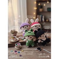 KalamazanCro - Readystock crochet Bunny Hat keychain #chennile yarn Christmas Gift ideas