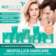 NEOFOLLICS Hair Growth Lotion Superior Minoxidil | DHT Shampoo Conditioner | Supplement | Anti Grey