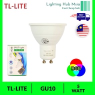 TL-LITE GU10 LED HALOGEN BULB 5W REMOTE CONTROL RGB
