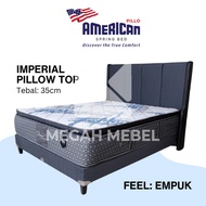spring bed american pillo tipe imperial pillow top - kasur saja 160x200