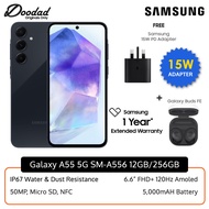 Samsung Galaxy A55 5G 12GB+256GB SM-A556 With Samsung 15W Adapter & Buds FE | Original New MY Set | 