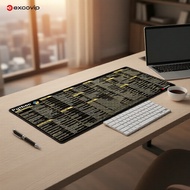 English Python Hotkeys Large Mousepad, Non-slip Stitched Edges, 80x30cm Soft Comfort Desk Mat for La