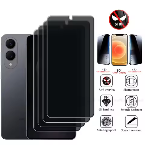 4/3/2/1Pcs For Samsung S25 Edge Glass Samsung Galaxy S25 Edge Glass 9H Privacy Anti-Spy Cover Screen
