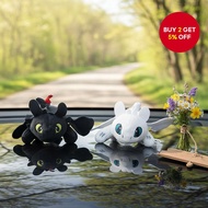 Car decoration with toothless dragon doll - perfect for helmet, car, and roof skylight.  Hiasan kere