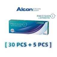 (30 pcs + 5 pcs) Alcon Precision 1 Toric Daily Disposable Silicone Hydrogel Astigmatism One Day Clea