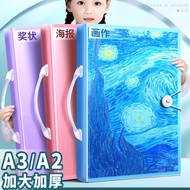a3Children's Picture Book8k Storage Booklet Art Folder Award Certificate Collection Booklet Painting